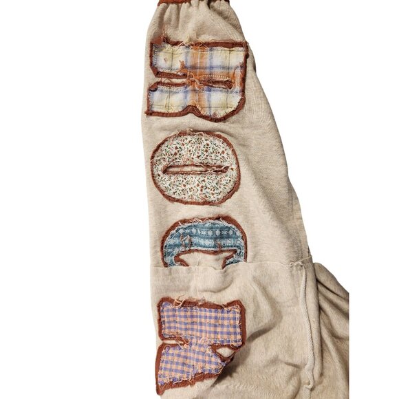 New Oli & Hali Womens Sweatshirt Oversized Rock and Roll Pockets Boho XL - Picture 3 of 6